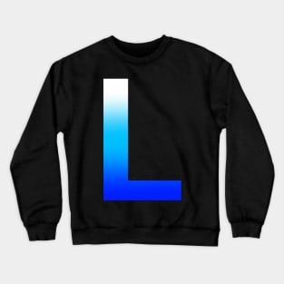 Blue Letter L Crewneck Sweatshirt